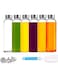 YHRY 6 Pack Clear Glass Bottles with Caps 500 ML, Reusable Glass Water Bottles with Leakproof Lids, for Juicing, Drinking Bottle, Sauce Jar, Juice Beverage Container, with Cleaning Brush and Funnel