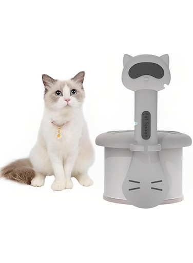 Tazweeq Cat Food Can Lids and Spoon, with Silicone Lid, Cat Wet Food Spoon, Universal Size Fit Most Standard Size Cans