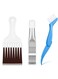 3 Pieces Fin Cleaning Brush Air Conditioner Condenser Fin Comb Set, Air Conditioner Metal Fin Cleaner Refrigerator Coil Cleaning Whisk Straightener Cleaner Brush Evaporator Radiator Repair Tool Kit