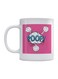 Poof Printed Ceramic Mug White/Pink/Blue