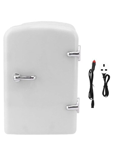 Sorandy Mini Portable Compact Fridge, 4 Liter Capacity with Cooling And Warming Design, Freon- &amp; Eco Friendly, Includes Plugs for Home Outlet &amp; 12V Car (White)