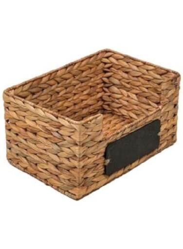 Homesmiths Medium Water Hyacinth Storage Basket 28 x 19 x 15 cm