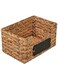 Homesmiths Medium Water Hyacinth Storage Basket 28 x 19 x 15 cm