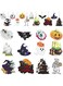Vurtboly 24Pcs Halloween Decor Wooden Hanging Ornaments with Ropes Halloween Cute Pumpkin Ghost Hanging Ornaments Halloween Wood Hanging Signs Wooden Decors for DIY Crafts Halloween Party Decoration