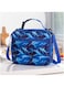Kids Lunch Box Bag, Insulated Shark Lunch Bag with Adjustable Strap Small Cute Lunch Bag With Water Bottle Holder for Kids to School, School Picnic