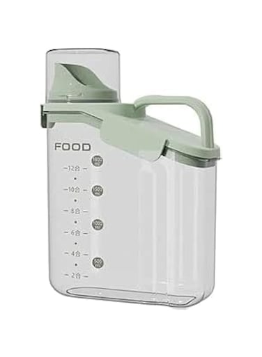 Healthy Acrylic Strong Airtight 2L Food Storage Containers, Grain Dispenser, Grain Storage Box, Rice Diffuser, Grain Dispenser, Kitchen Organizer (Multi_color)