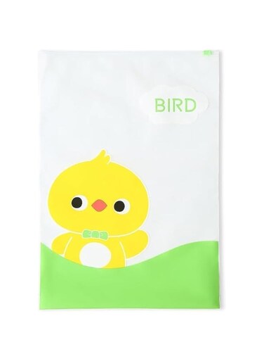 11*15 Inch 8 PCS Cartoon Storage organizer Bag Resealable Zipper Bags for Kids,Travel Storage Clothes Bags Waterproof Zip Seal Large-Capacity Storage Bags Multifunctional Organiser Pouch( Yello Bird )