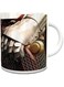 Impress Ceramic Coffee Mug with Warrior Hands Design (White)