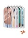 Hanging Garment Bags 5 Piece Set 60" 40" Clear Dust Proof Clothes Bag with Gussetes