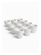 Premium Ceramic Arabic Cawa Cup Set &acirc;&euro;&ldquo; 12 Pieces, 85ml Each   Elegant Traditional Coffee Cups with Smooth Finish in Window Color Gift Box (SD-61356-P)