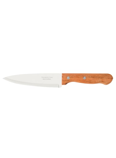 Dynamic 6 Inches Chef Knife with Stainless Steel Blade and Natural Wood Handle