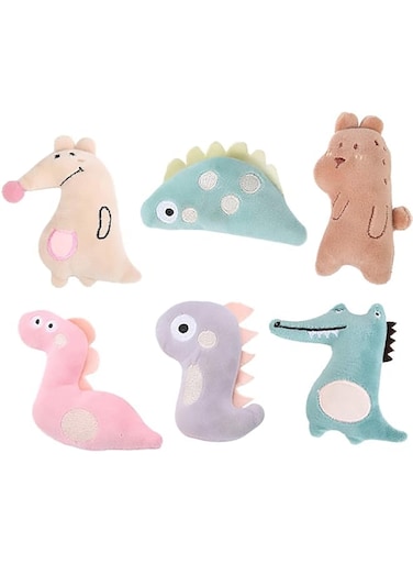 DELFINO Catnip Toys for Indoor Cats 6 Pcs Cat Toys with Catnip Interactive Kitty Plush Chew Toys, Fun Levels of Interactive Play - Track with Satisfies Kitty&iexcl;&macr;s Hunting, Chasing and Exercising Needs