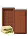 chocolate bar molds, with 1 pack of English letter molds, large and thick silicone chocolate bar molds filled with bars, large chocolate candy bar molds filled with pistachio chocolate bars