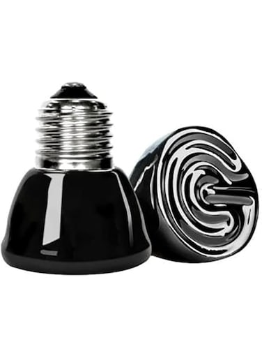 WANGCL E27 Bulb Far Infrared Ceramic Pet Heating Lamp for Lizard Fruit Spider Reptile Box Warmer Bulbs 25W
