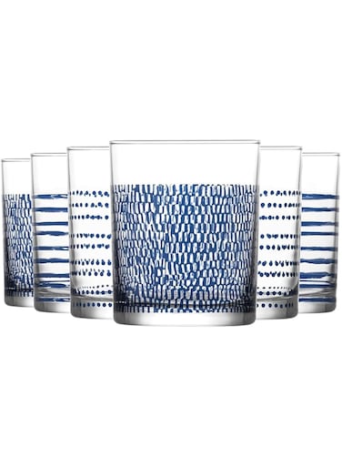 Lav-Liberty Whisky Glass 280cc 3Pc St, Clear, LBR316A, 0.74 x 0.88 x 0.74 CM