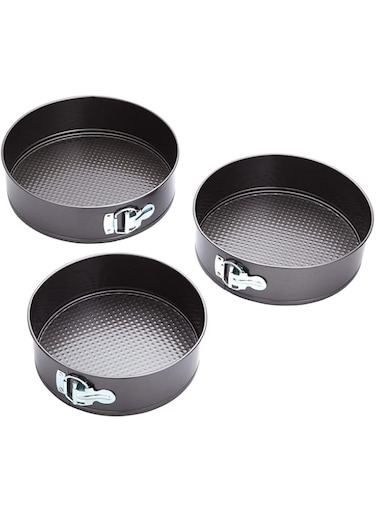 Kitchencraft Kccakeset3 Non-Stick Spring Form Cake Pans, Set Of Three, Display Boxed