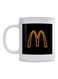 Mcdonalds Logo Printed Mug White/Black/Yellow 350ml