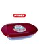 Cook &amp; Store Rectangular Roaster with Lid - 400ML Capacity for Versatile Cooking and Storing Red 400ml