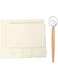 LLCHB Professional Bakers 35x26'' Dough Couche Proofing Cloth, Baking Couche Linen Cloth 100% Pure Cotton Pastry Baguettes Bread Towel for Proofing with a Whisk (26x35 Inches)