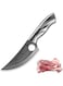 cuspitum Boning Knife Hand Forged Viking Knife 5.3&ldquo;，High Carbon Steel Blade, Stainless Steel Handle Chef Knife Meat Vegetable Cleaver for Kitchen Outdoor Camping
