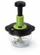 In 1 Manual Vegetable Chopper 1.5L Large Capacity, Hand Press Food Chopper with Stainless Steel Blades, No Electricity Push Chopper for Onion, Garlic, Salad, Vegetables, Fruits, Kitchen Prep Tool