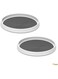Raxoom 25cm Non-Slip Turntable Lazy Susan Organizer [2-Pack] - 360 Degree Rotating Tray Rack for Cabinet and Tabletop, Pantry Storage, Kitchen, Fridge, Vanity, Countertop, Spice Carousel