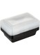 FUN BY AL BAYADER فن Black Rectangular Container with Lid 38oz Microwavable/Freezer/Oven/Dishwasher One Compartment (BPA-FREE) Food Containers, Lunch Box, Reusable, Disposable (Pack of 10)