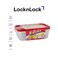 LocknLock EzLock 2.7L Rectangular Food Storage Containers &ndash; Set of 2, Stackable &amp; Microwave-Safe