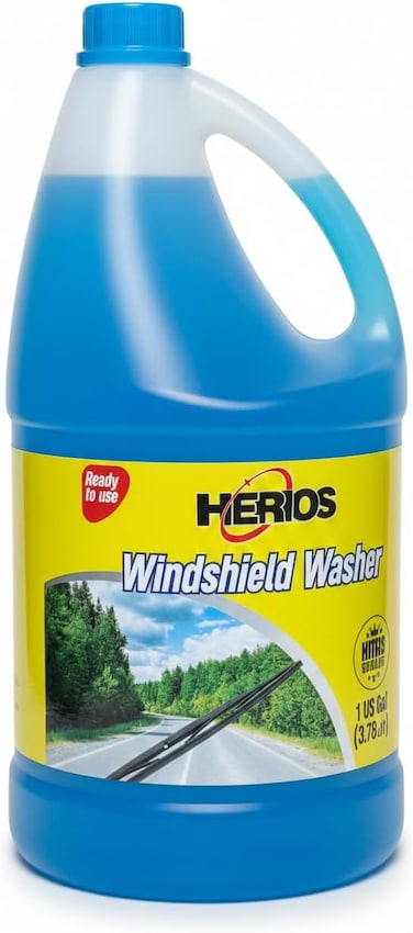Ready To Use windshield washer fluid, car window cleaner, car glass cleaner, car washer, car windshield cleaner, 3.78 Litres for Windscreen Washing, Pre-diluted