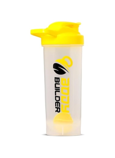 Body Builder Shaker- Ease of Carrying it Anywhere, Provided with Measuring Marks, (White, 700 Ml)