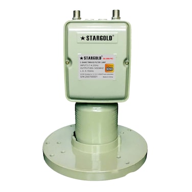 STARGOLD C-Band Twin 5G Filter LNB High-Performance, Full HD, 4K Ultra HD, Anti-WiMAX Technology, SG-2050 PRO