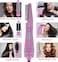 8-in-1 Hair Styler &ndash; Hot Air Brush with 2 Speed Settings, Cool Function, Overheat Protection   Multi-Functional Salon Hair Tool for Curling, Straightening, Drying &amp; Volumizing" Pink