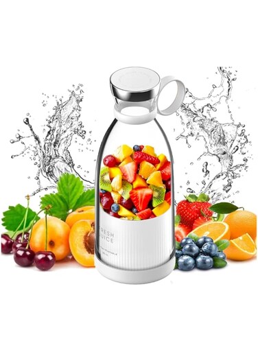 DOGCAT Mini Personal Size Blender, Portable Blender, Electric Juicer Blender, USB Fruit Mixing Cup, Fruit Mix Blender, Handheld Milkshake Juicer Cup for Fruit, Milk and Vegetables