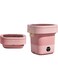 Mini Portable Washing Machine with Spin Dryer, Upgraded into 11 Litre Capacity, Foldable Design Mini Washing Machine Light weight for Baby Clothes, Underwears. pink [11L] (Light pink)