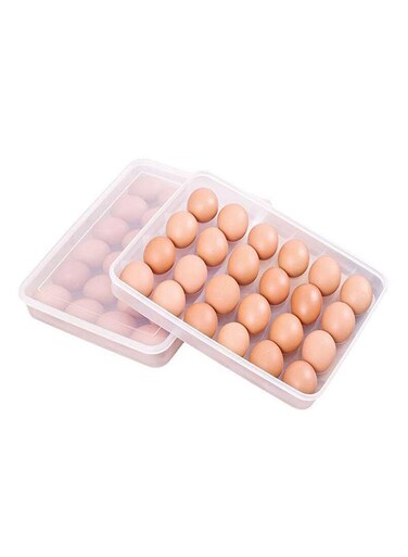 Refrigerator DumplingFood Storage Box Eg Storage Box Transparent 31x23.5x8cm