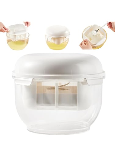 THE WHITE SHOP Greek yogurt Maker, with ultra fine Nylon Mesh Strainer. 2.4Qt thick and creamy greek yogurt, high protein snackq