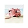 Bus Shape Water Bottle With Straw Lid Portable Kid Water Cup With Shoulder Strap Detachable
