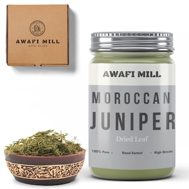 AWAFI MILL Juniper Leaves - Moroccan/Maghribi Harvested - Premium Quality - Aromatic and Flavorful - Culinary and Wellness Essential (Bottle of 50 gram / 1.7 Oz)