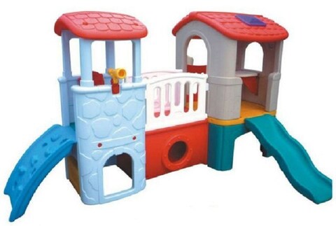 MEGASTAR PLAY SLIDE WITH TWIN TOWER MULTICOLOR