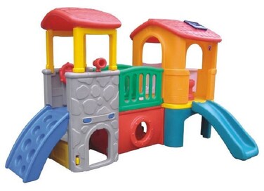 MEGASTAR PLAY SLIDE WITH TWIN TOWER MULTICOLOR