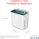 STAR TRACK SW-900G1-TK 9KG Semi-Automatic Washing Machine, Large Capacity Twin Tub Top Loader with 6.5KG Spinner, Rust-Proof PP Body, Transparent Lids &amp; Easy 4-Knob Mechanical Control
