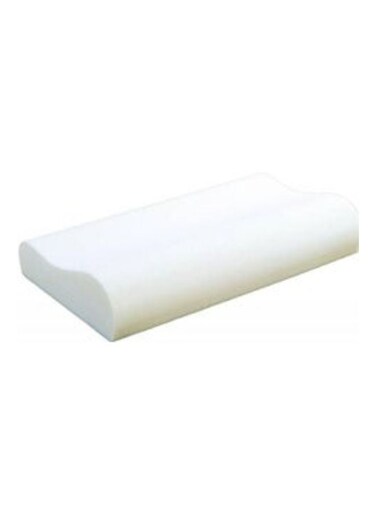 Relief Neck Support Memory Foam Sleep Pillow Cotton White 31 x 50centimeter