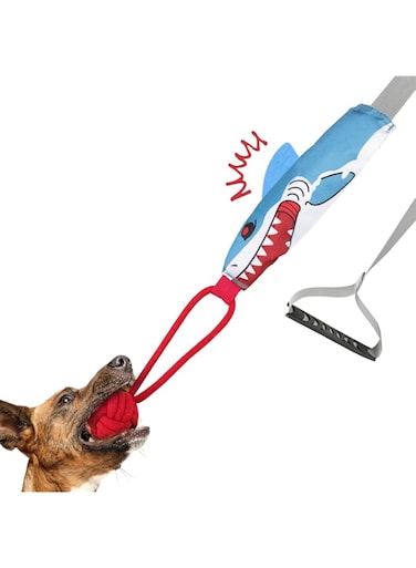 Can make a sound tug of war toys, cleaning teeth, designed for interaction with dogs, indoor and outdoor can be used, suitable for energetic, love chewing furniture dog tug of war dog toys