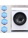 HSZJsto 4PCS Washer Dryer Stabilizer Pads Antivibration and Anti-Walk Pads - Anti Vibrant Pad- Excludes Walking Feet Reduces Vibration as Washing Machine Mat Pan Tray Stand Stabilizer Pedestal