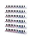 BPA Multi-Purpose Transparent Acrylic Shelfs,be Used Nail Polish Display Stand, Essential Oil Storage Rack,Picture Ledge Shelf or Kitchen Spice Rack(Set of 6)