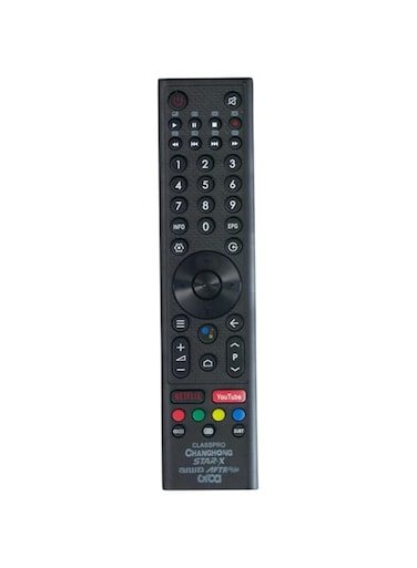 Replacement Remote Control For Class Pro TV, CHANGHONG Smart TV, Star-X TV, Arwa TV, Aftron TV LCD LED
