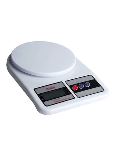 Food Scale White/Black 9.5x6.75inch