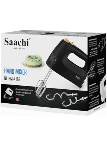 Saachi NL-HM-4168 Anti Splash 5-Speed Hand Mixer