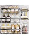 SNAPTRON&reg; Adhesive Shower Caddy, 6 Pack Rustproof Stainless Steel Bath Organizers with Lar