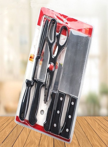 6-Piece Stainless Steel Professional Chef Knives Set